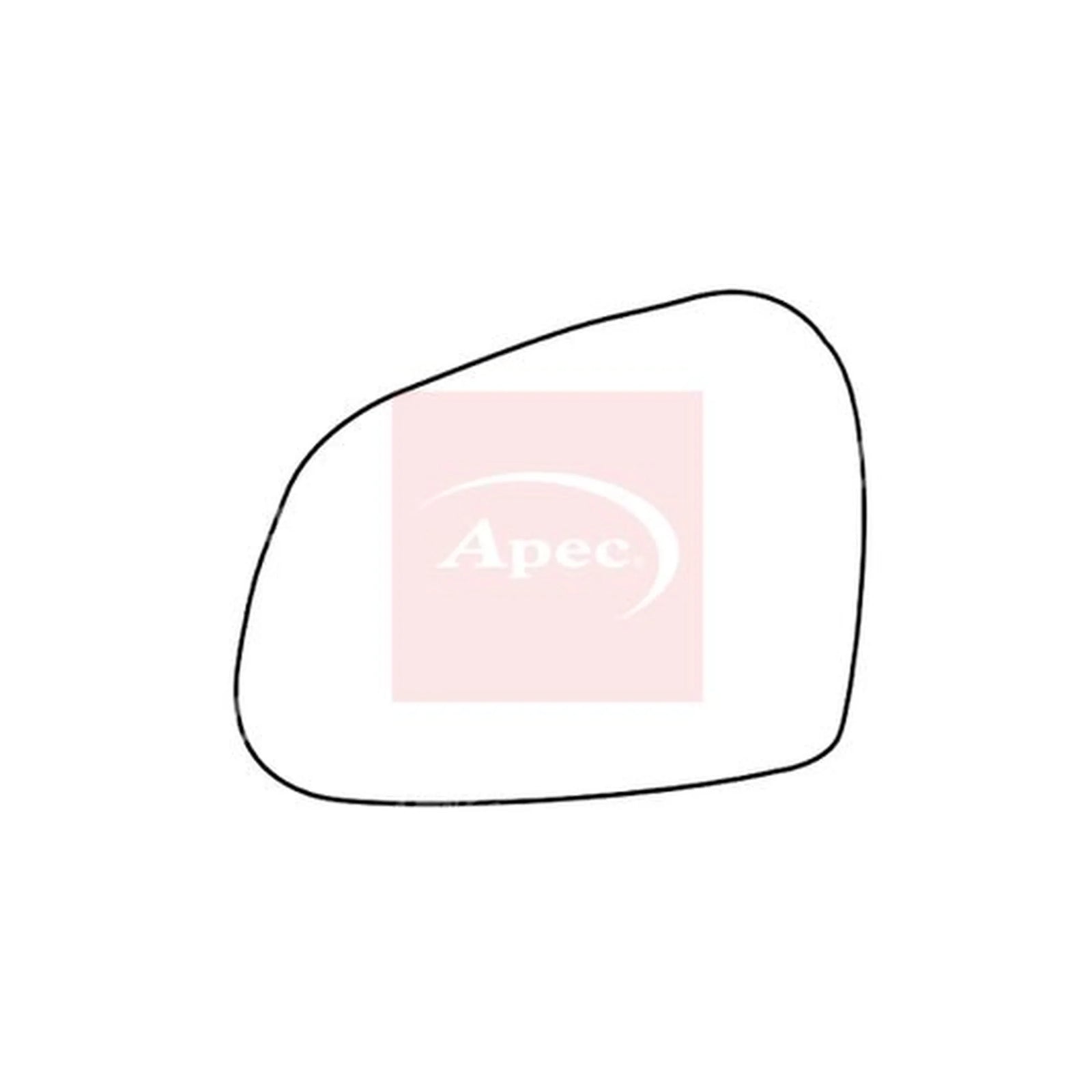 Apec Exterior Wing Mirror Glass Left AMS2675