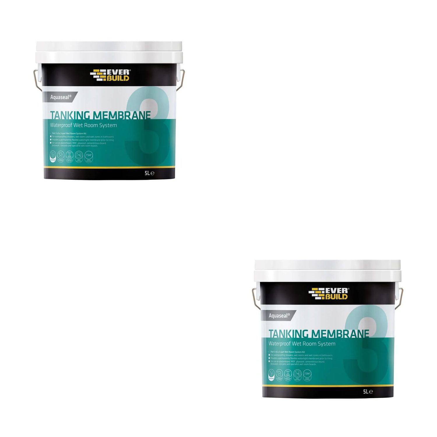 Everbuild Sika Aquaseal Waterproof Tanking Membrane 5 litre - 487333