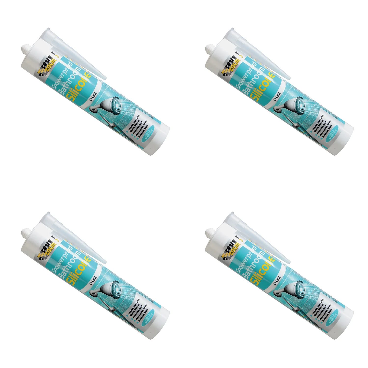 Everbuild Sika Showerproof Bathroom Silicone Clear C3 - 467062