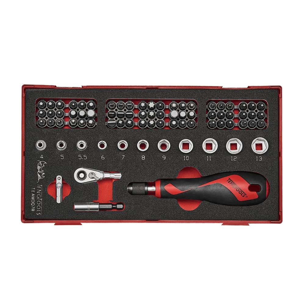 Teng Tools Bits Driver Set FOAM1 78 Pieces
