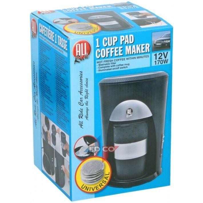 12V Automatic Pod Coffee Maker – 170W Car Travel Coffee Machine with Mug