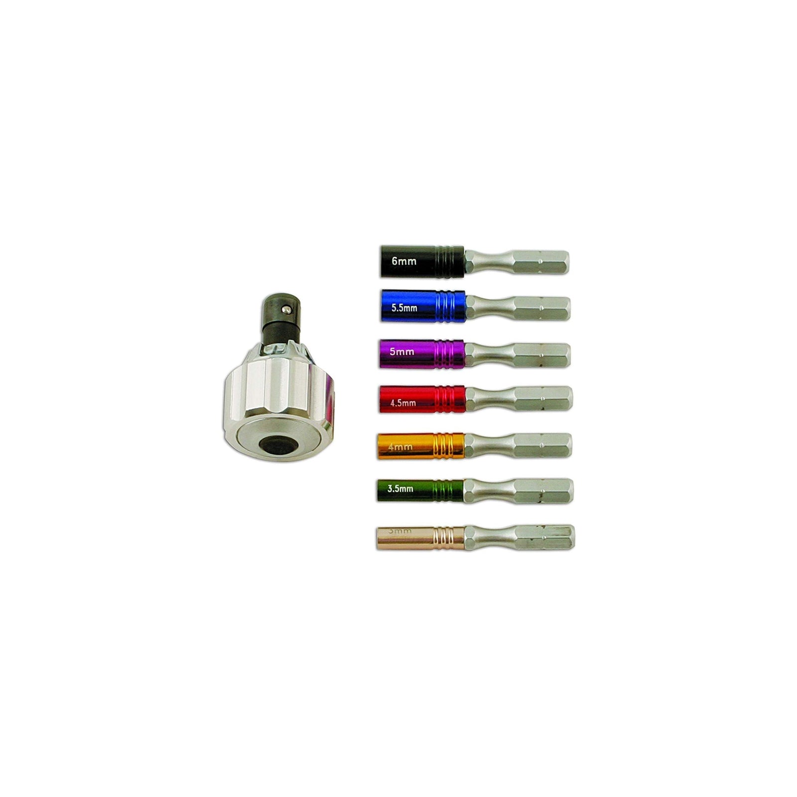 Laser Precision Ratchet Nut Driver Set 8pc 5755