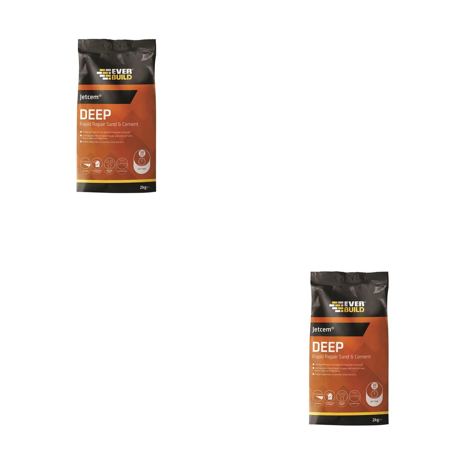 Everbuild Sika Jetcem Premix Sand & Cement 12kg (6 x 2kg Packs) - 620326