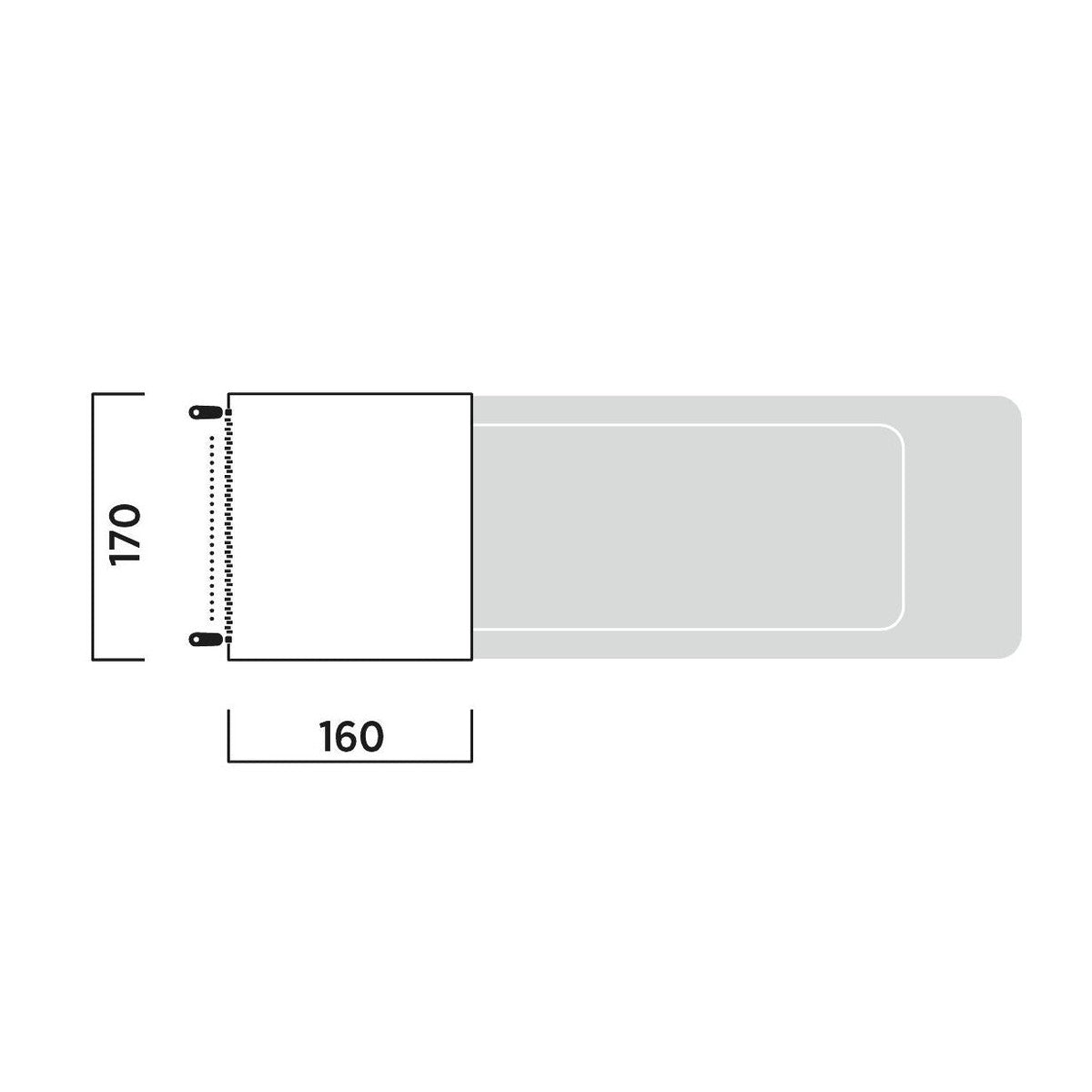 Easy Camp Krossbu Mini Tailgate Awning 175-190cm Caddy Berlingo Rifter