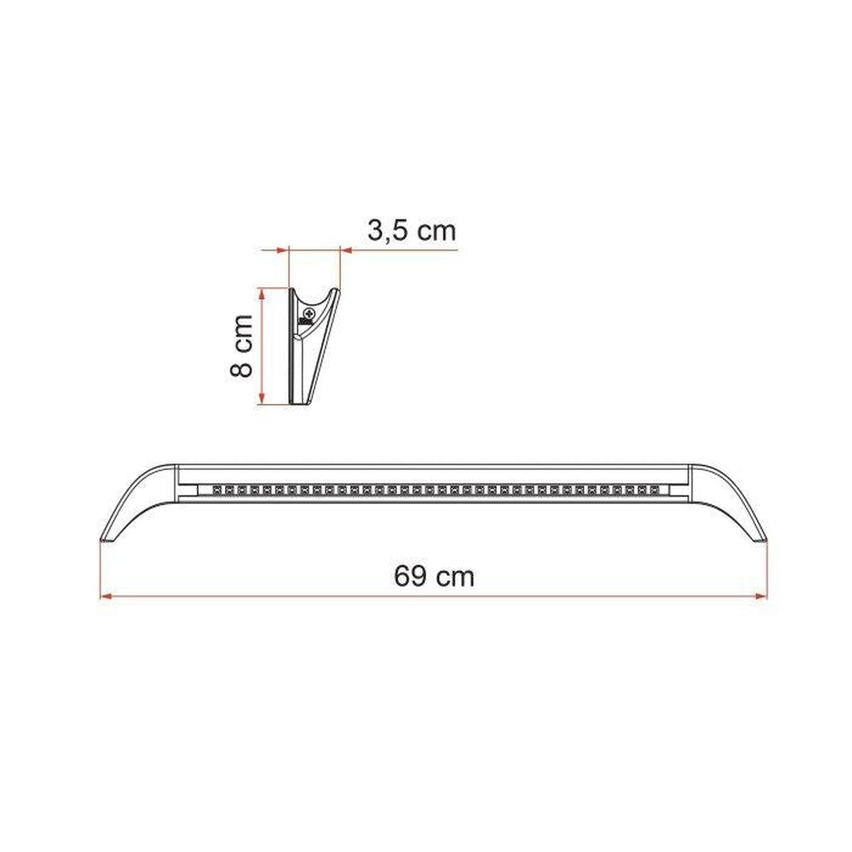 Fiamma Led Awning Gutter Light 12V Cob Led