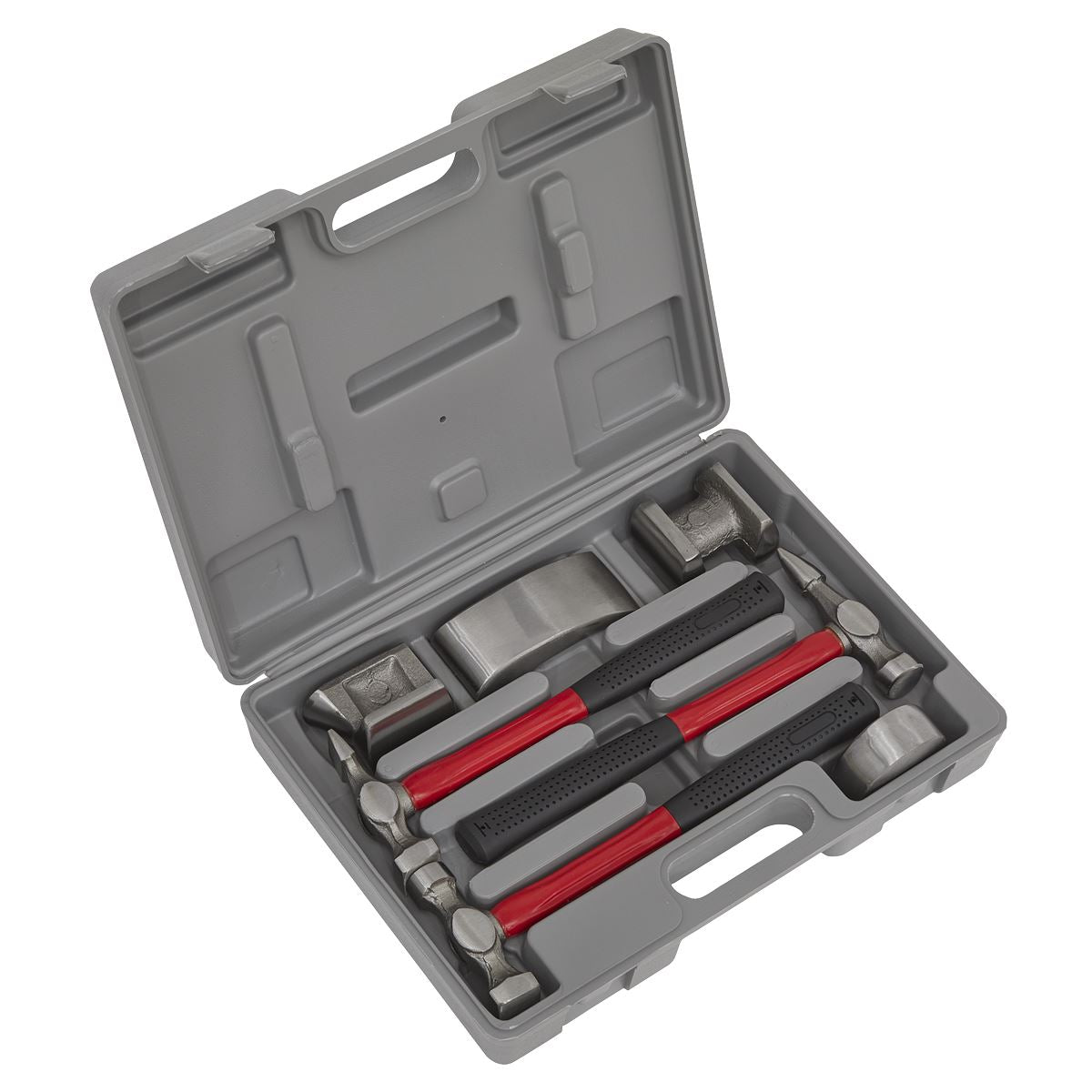 Sealey Panel Beating Set 7pc Drop-Forged Fibreglass Shafts CB707