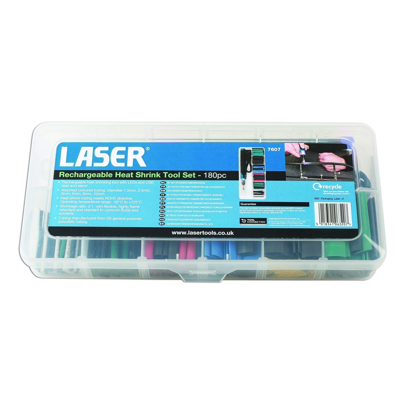 Laser Rechargeable Heat Shrink Tool Set 7607
