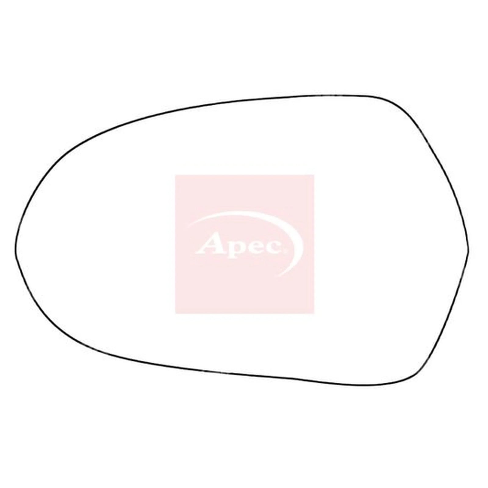 Apec Exterior Wing Mirror Glass Left AMS2083