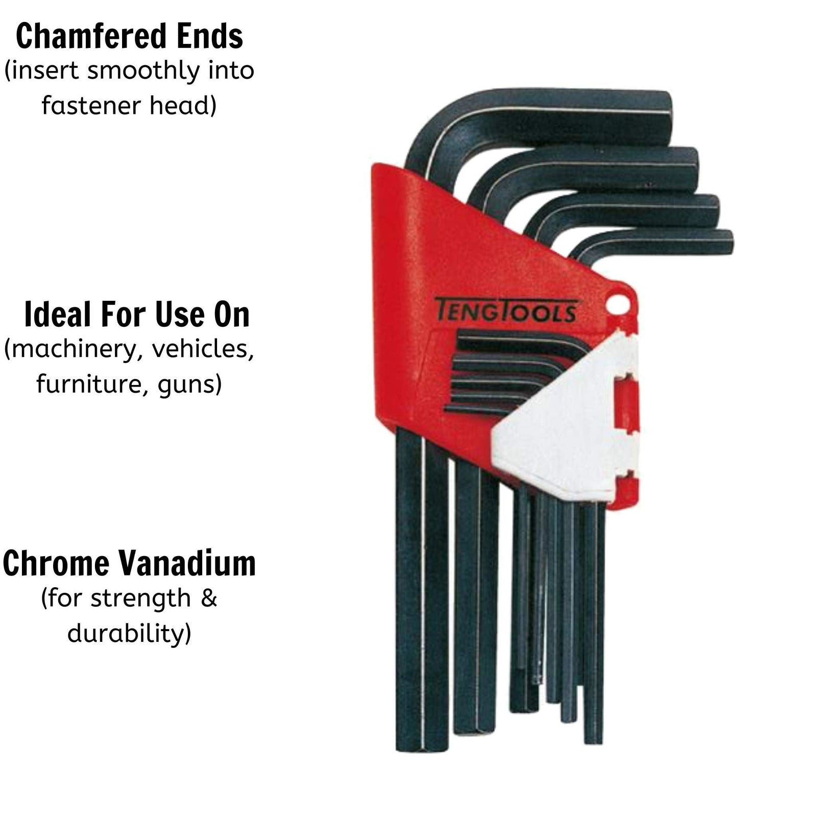 Teng Tools Hex Key Set 9 Pieces