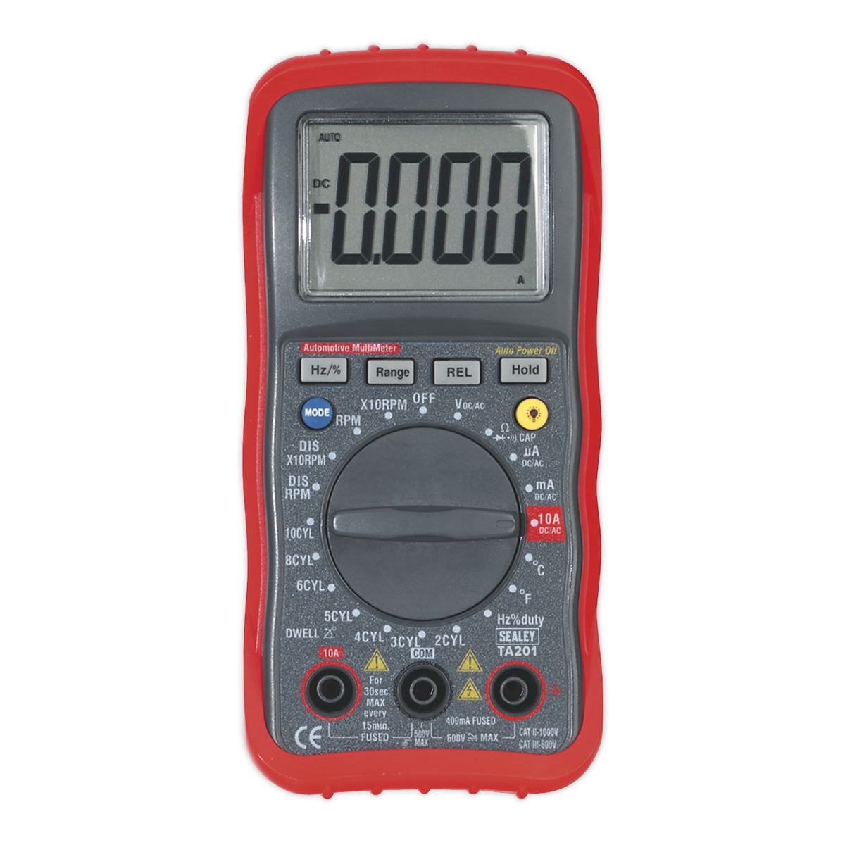 Sealey Digital Automotive Analyser 13-Function with Inductive Coupler TA201