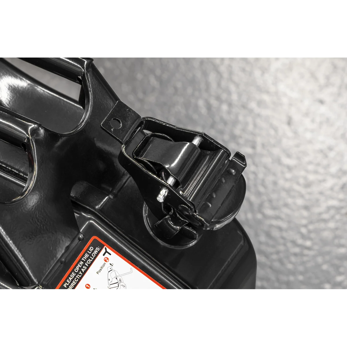 Sealey Siegen Jerry Can 20L Black Steel Fuel Container