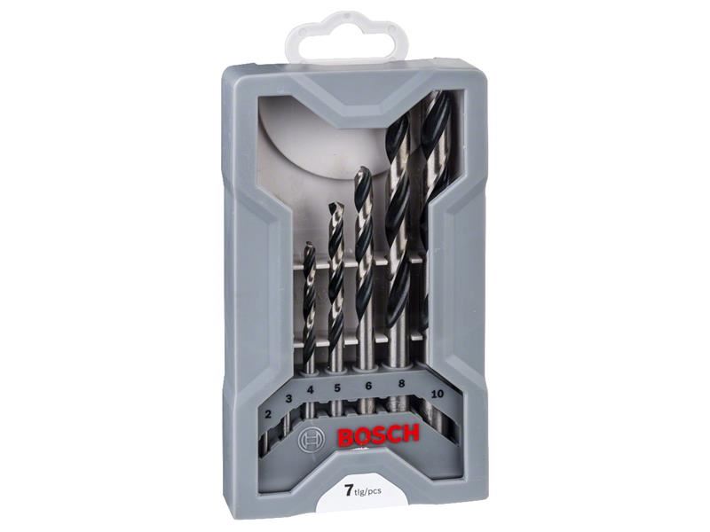 Bosch Powertool Accessories HSS Twist PointTeQ Drill Bit Set, 7 Piece