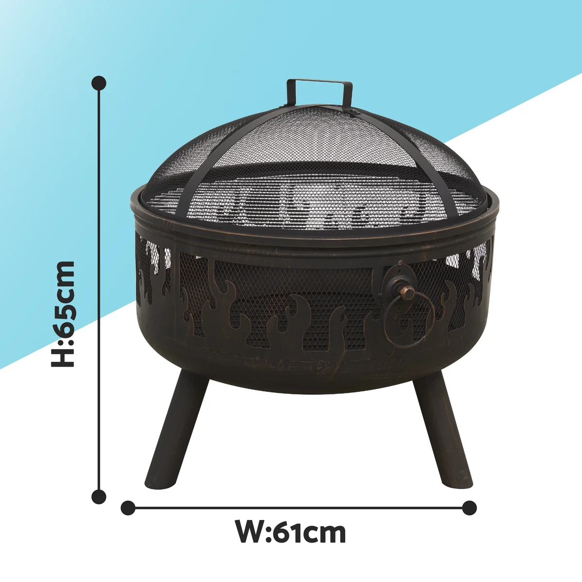 Dellonda Deluxe Outdoor Firepit