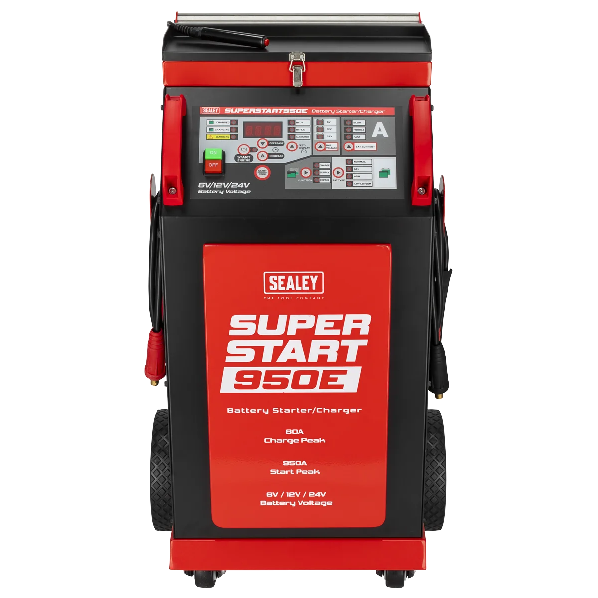 Sealey 6/12/24V Battery Starter/Charger SUPERSTART950E 950A