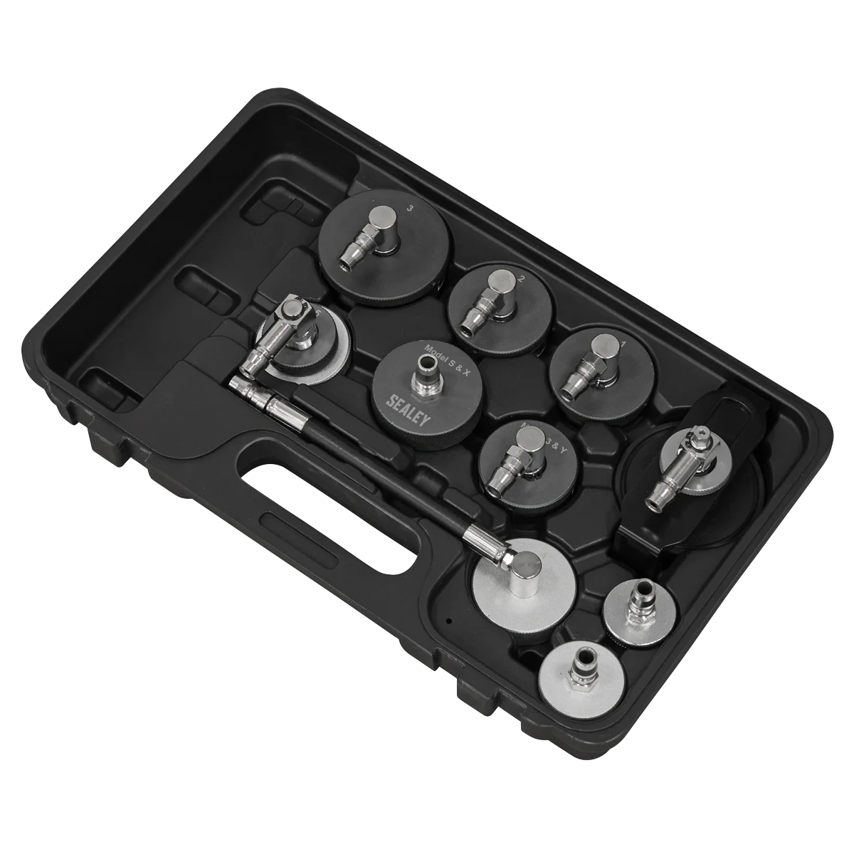 Sealey Brake & Clutch Pressure Bleeder Cap Set 10 Piece
