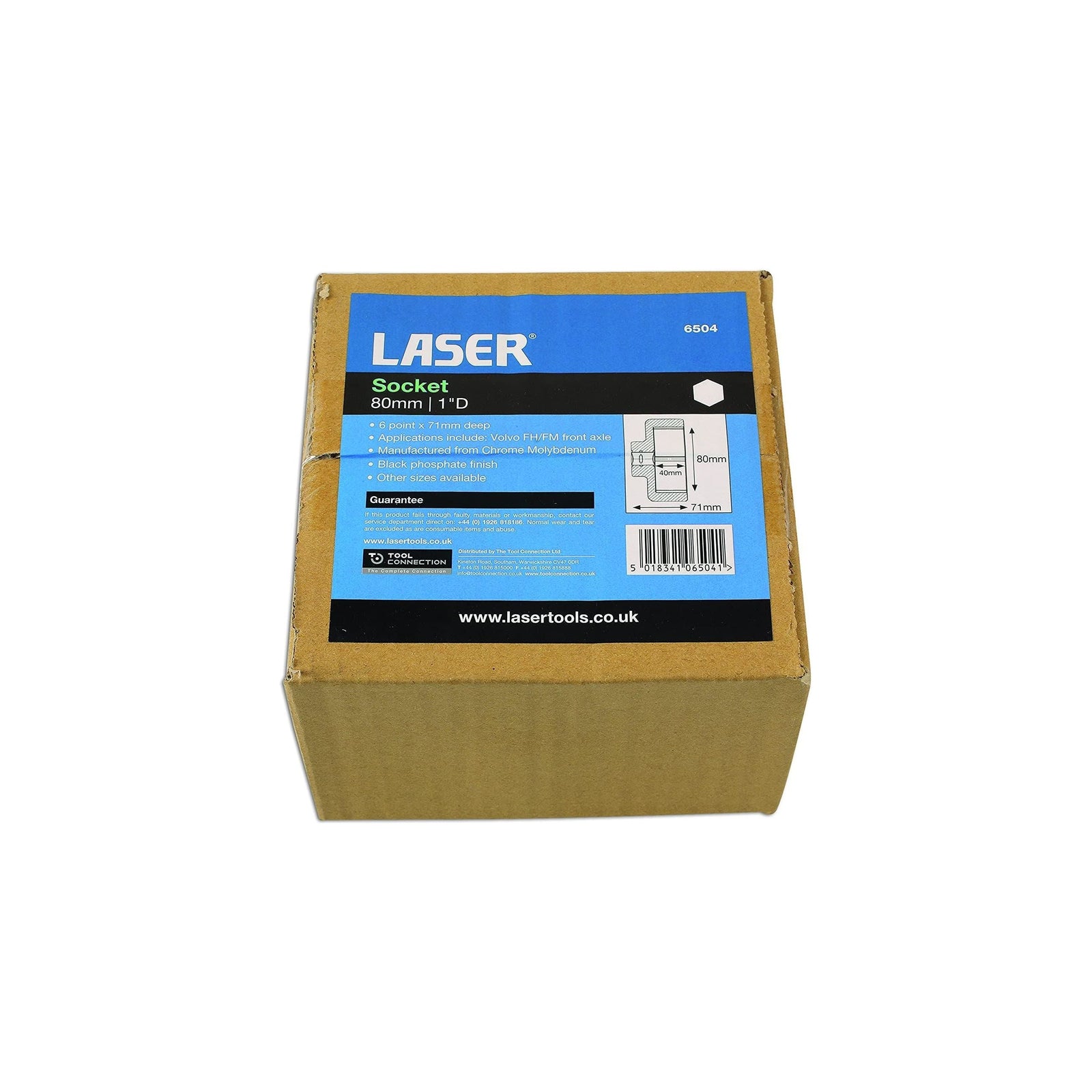 Laser Socket 1"D 80mm 6504