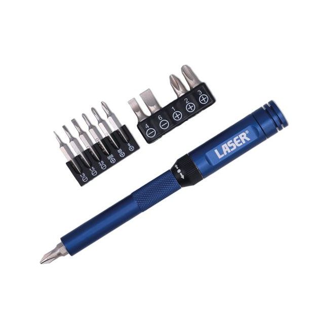 Laser Ratchet Screwdriver for Standard & Precision Bits 8244
