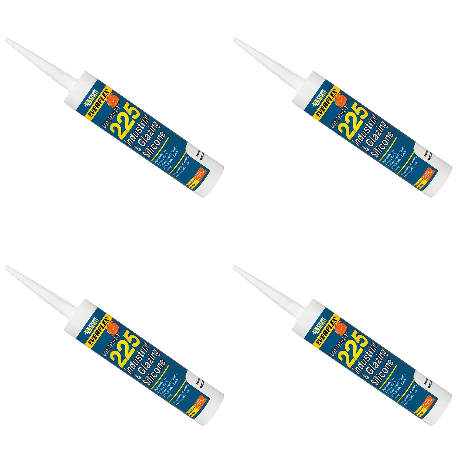 Everbuild Sika Everflex® 225 Industrial & Glazing Silicone Black 295ml