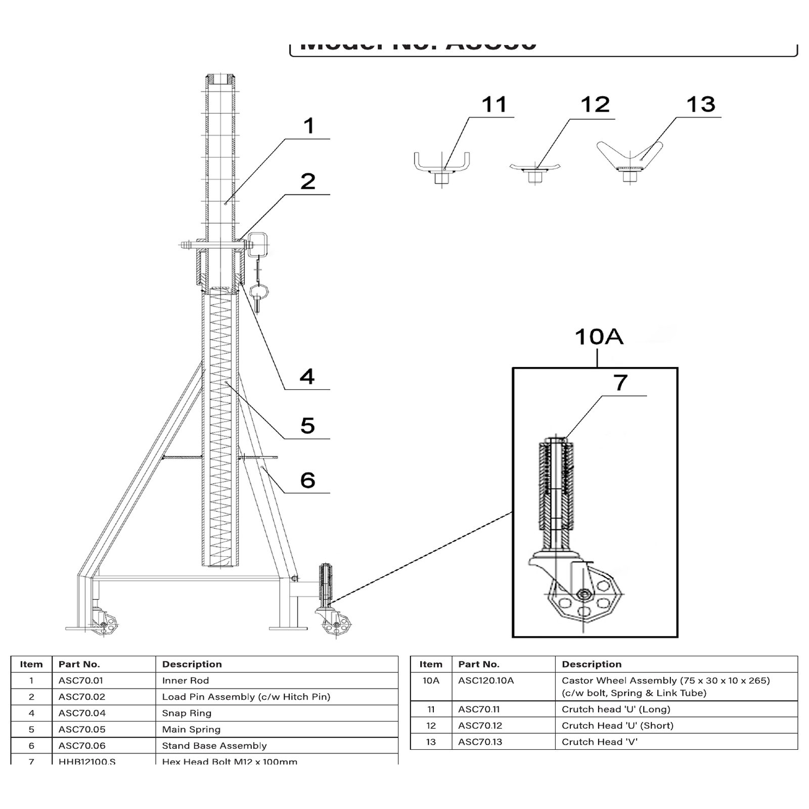 Sealey Main spring ASC70.05