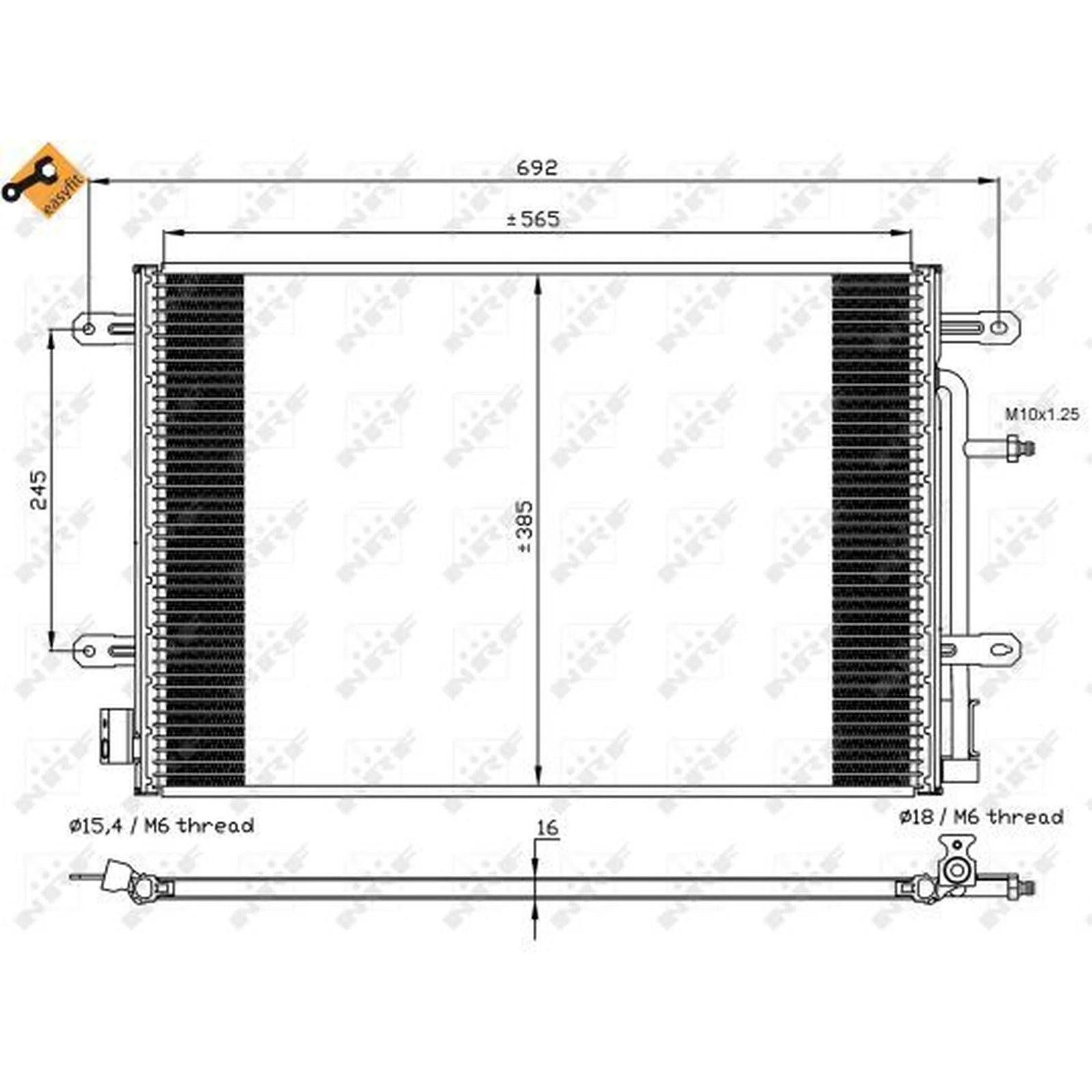 NRF Air Conditioning Condenser 35560