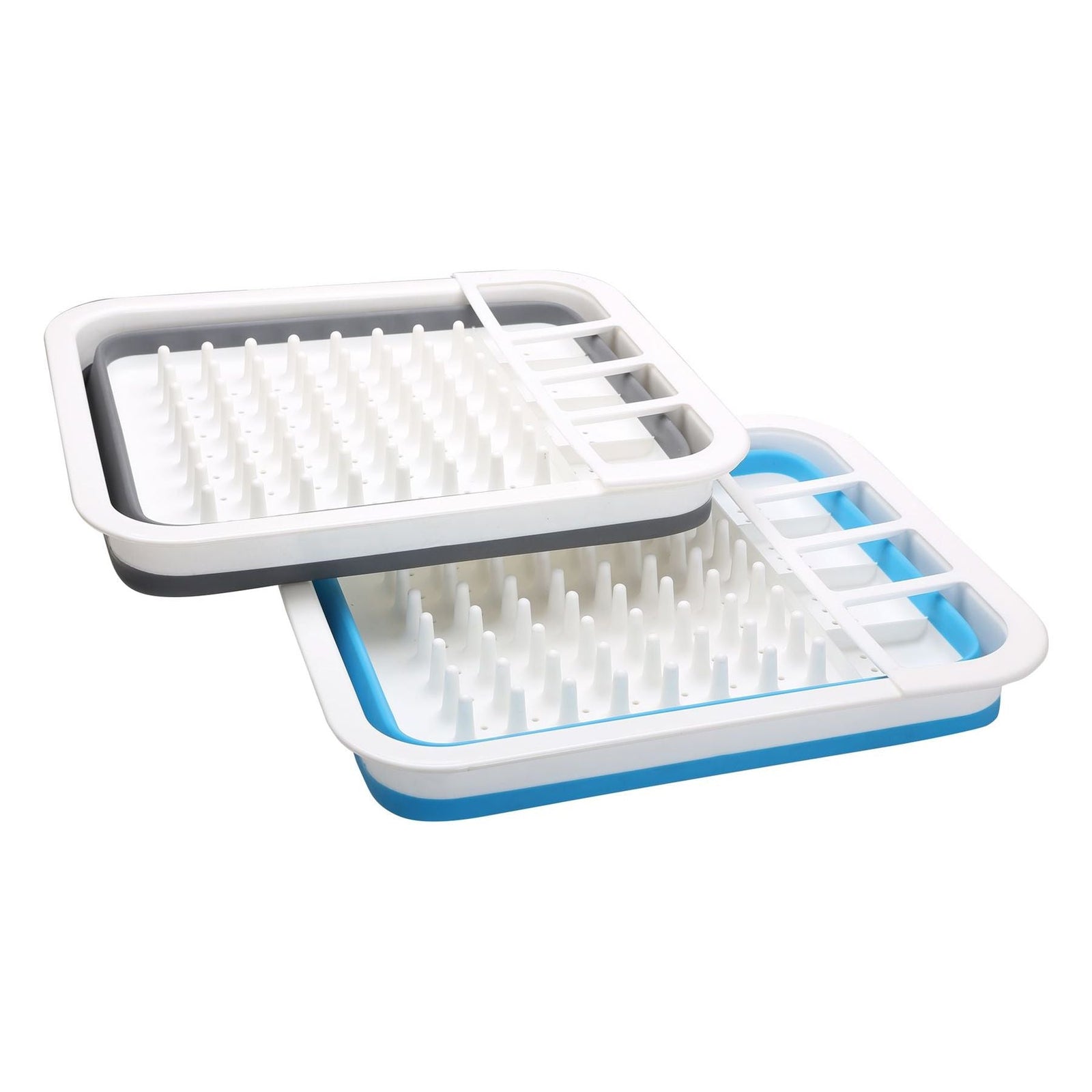 Collapsible-wares dish rack with cutlery holder K0201