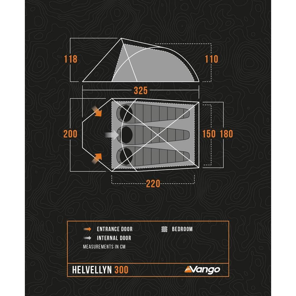Vango Helvellyn 300 Tent Pamir Green