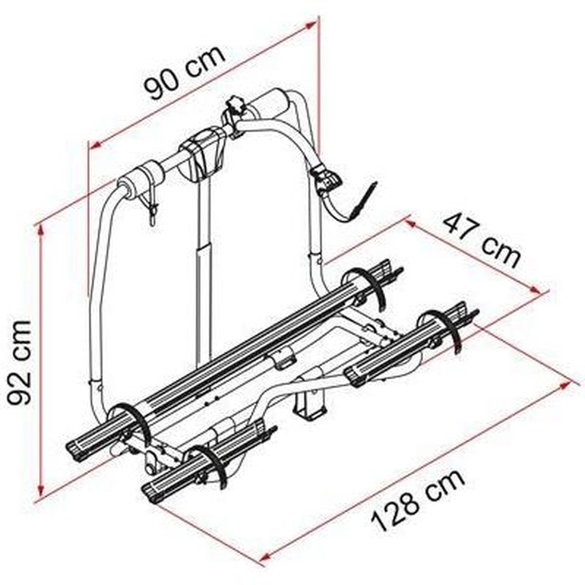 Fiamma Caravan Active A Frame 2 3 Carry Bike Bicycle Cycle Rack Carrier