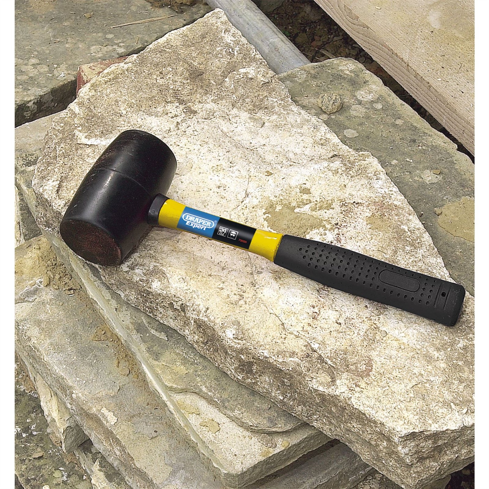 Draper Rubber Mallet with Fibreglass Shaft, 680g/24oz 72020