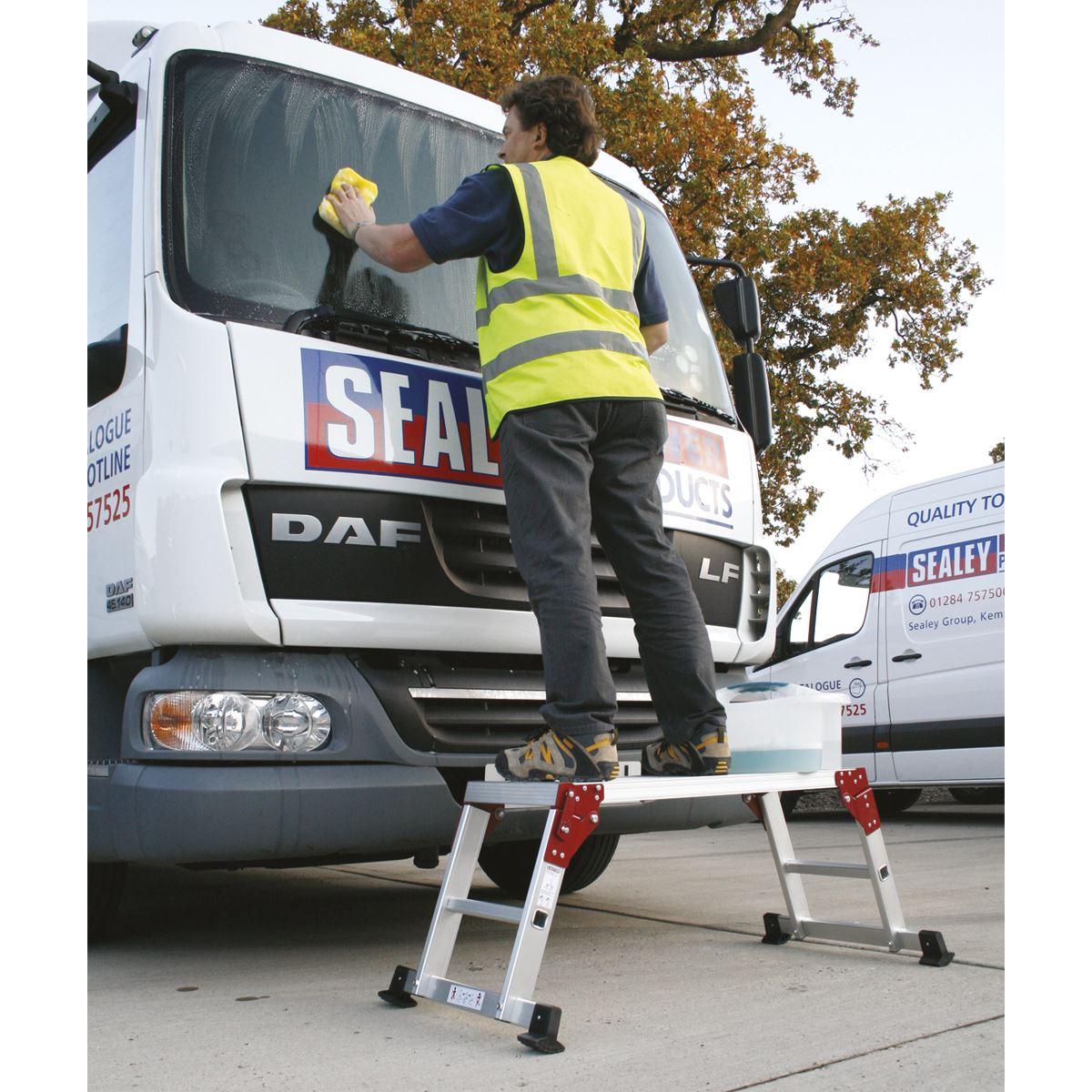 Sealey Folding Platform 2-Tread Aluminium - EN 131-4 APS2