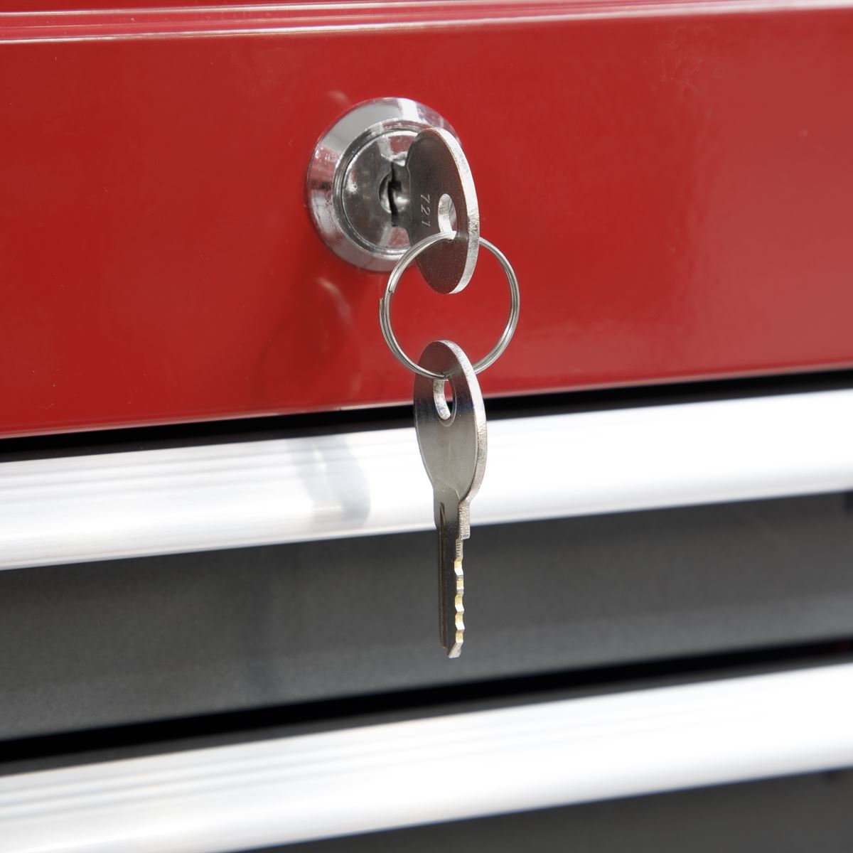Sealey Topchest & Rollcab Combination 6 Drawer with Ball-Bearing Slides- Red