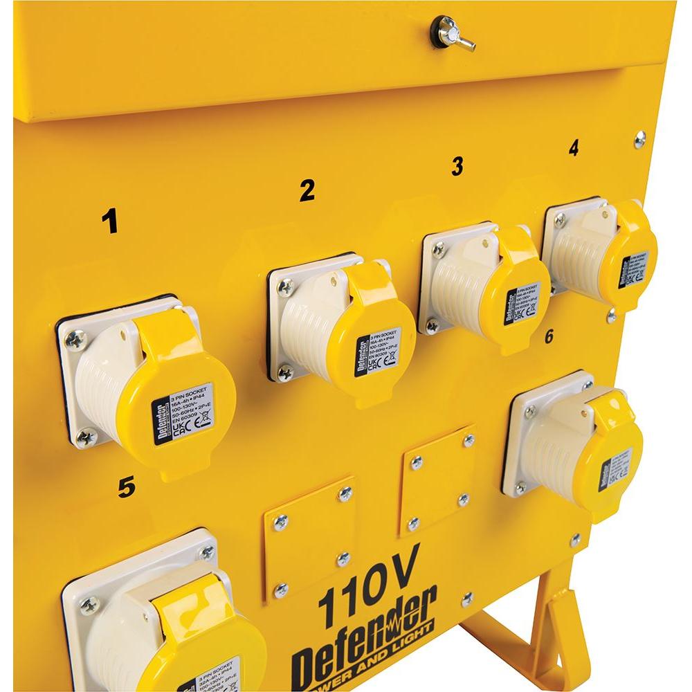 Defender 10kVA 3 Phase Transformer 110V 16A/32A