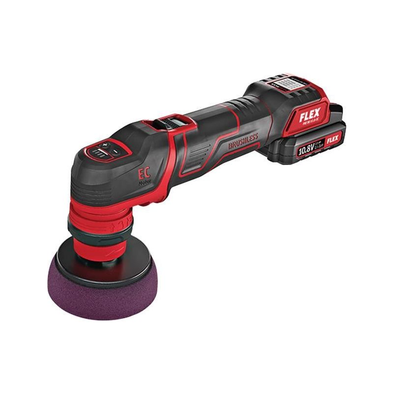 Flex Power Tools PXE 80 10.8-EC/2.5 Spot Polisher & Accessories 10.8V 2 x 2.5Ah Li-ion