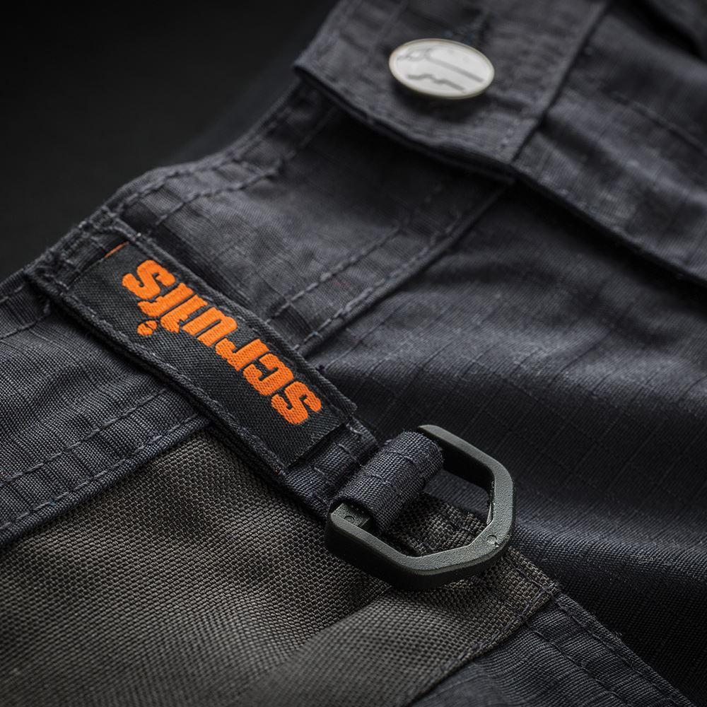 Scruffs Trade Flex Shorts Black 36" W