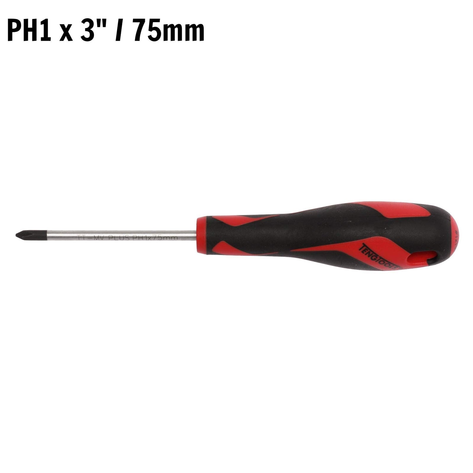 Teng Tools PH Screwdriver PH1 x 75mm M