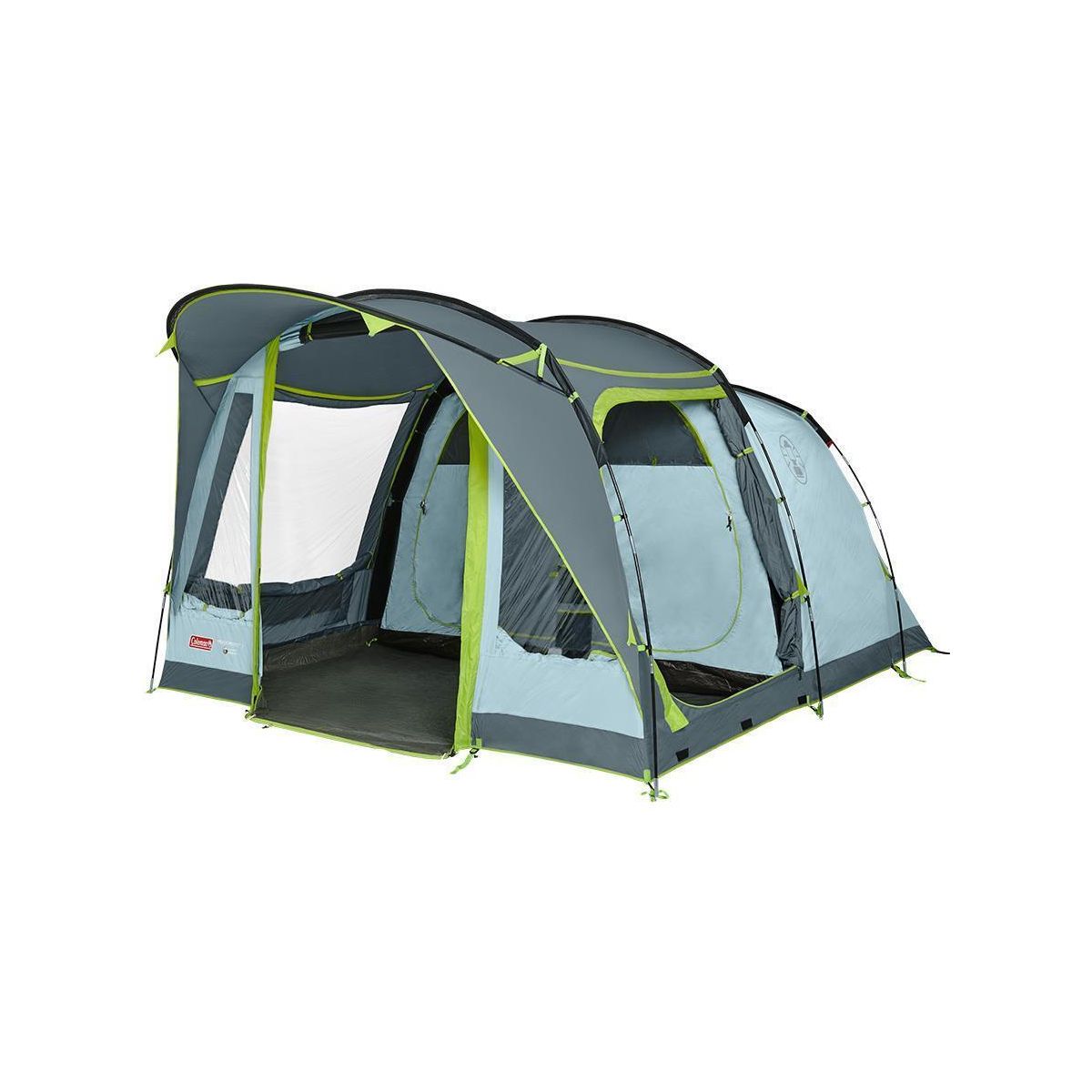Coleman Tunnel Tent Meadowood 4 Person Black Out Bedrooms Grey Camping Garden