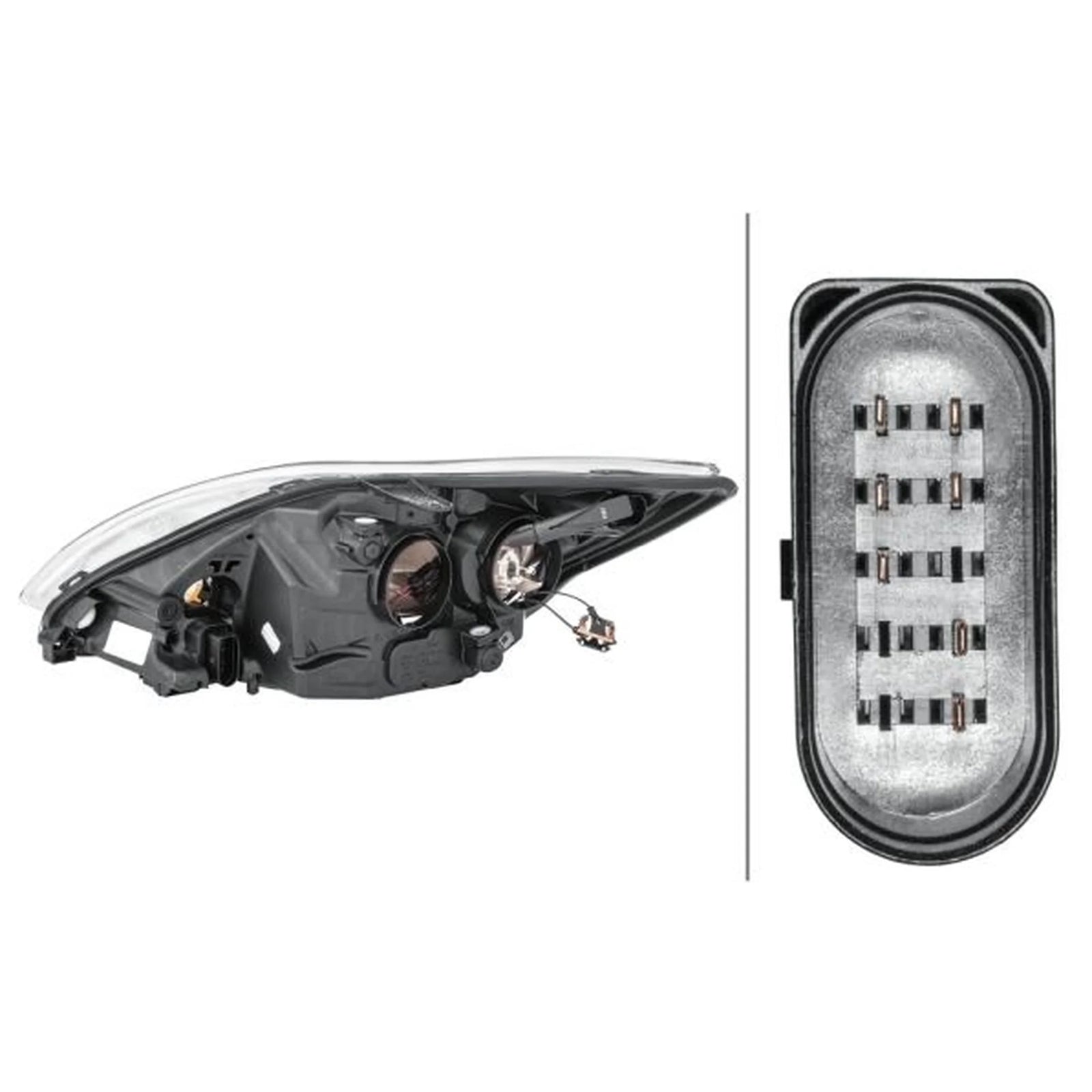 Hella Headlight Headlamp H7/H1 Right 1EE 354 257-021