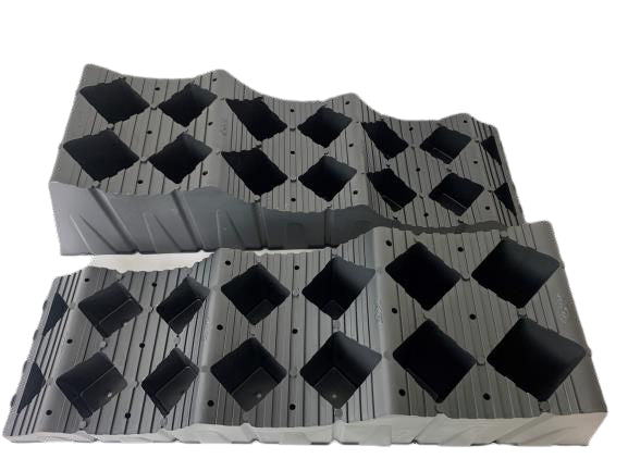 Milenco MGI Maxi T3 Level – Extra-Large 3-Step Caravan & Motorhome Levelling Ramps (High-Grip, 1500kg per Wheel)