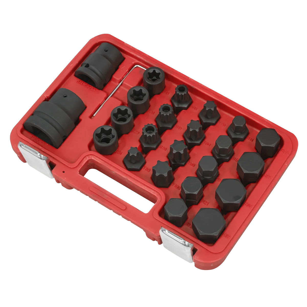 Sealey Impact Socket & Bit Set 23 Piece 3/4"Sq & 1"Sq Drive