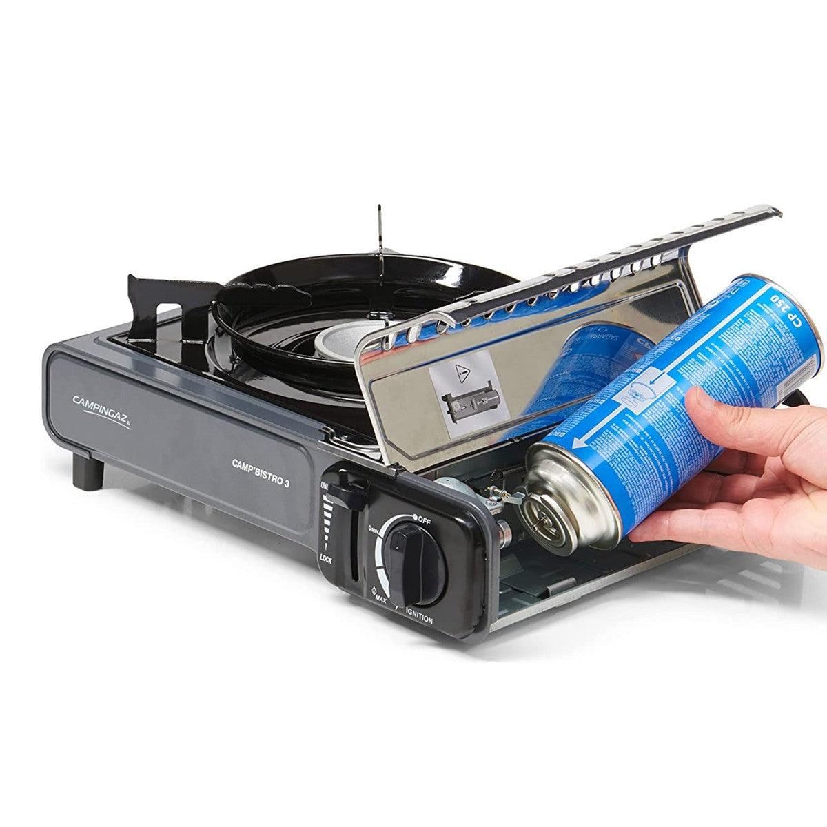 Campingaz Bistro 3 Grey Camping gas stove with Griddle