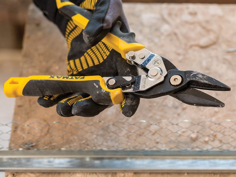 Stanley® Hand Tools FatMax® Yellow Ergo Aviation Snips Straight Cut 250mm (10in)