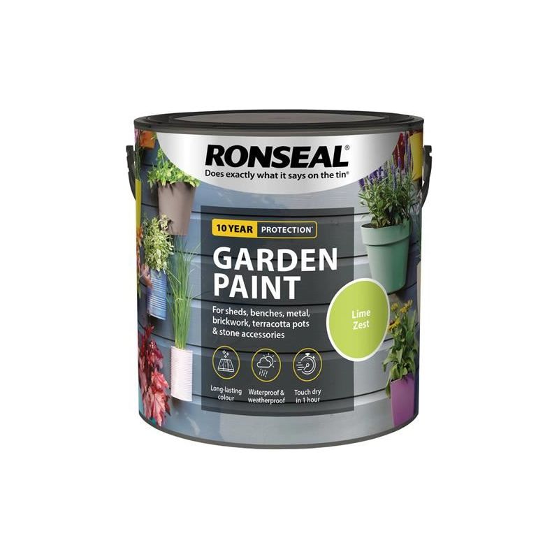 Ronseal Garden Paint Lime Zest 2.5 litre