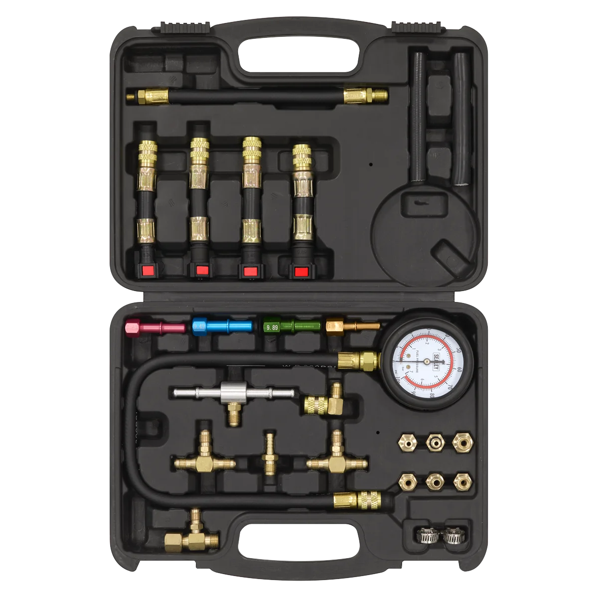 Sealey Fuel Pressure Test Kit VS564 1.4kg with 17 Connectors