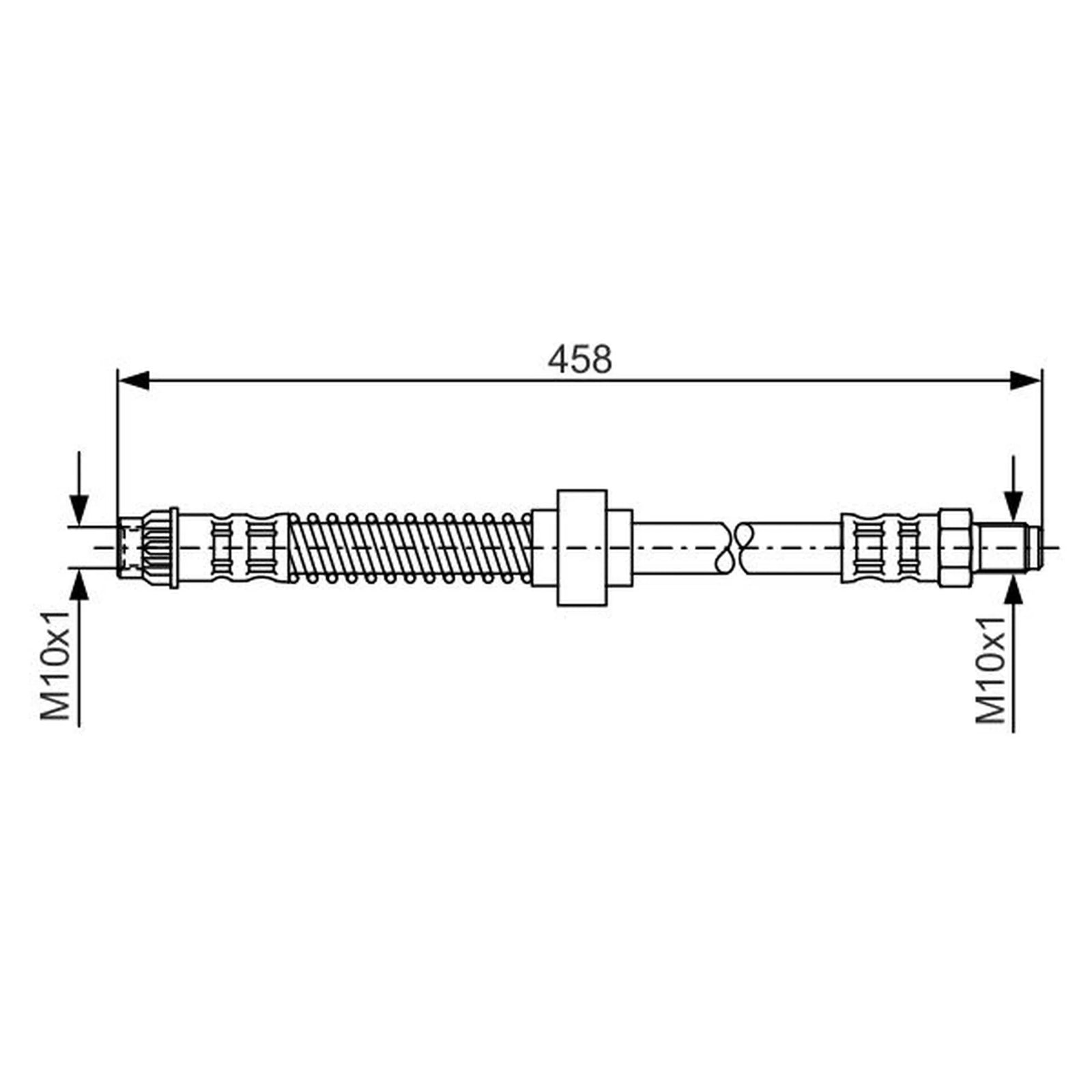 Bosch Brake Hydraulic Hose Line Front 1 987 476 730