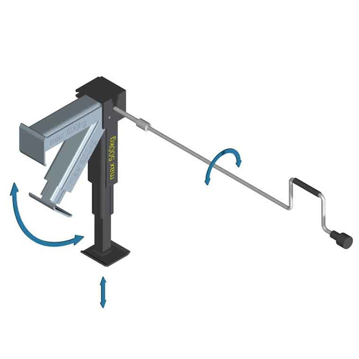 AL KO Arex Light Plastic Steady Legs (Double Extended/Pair)