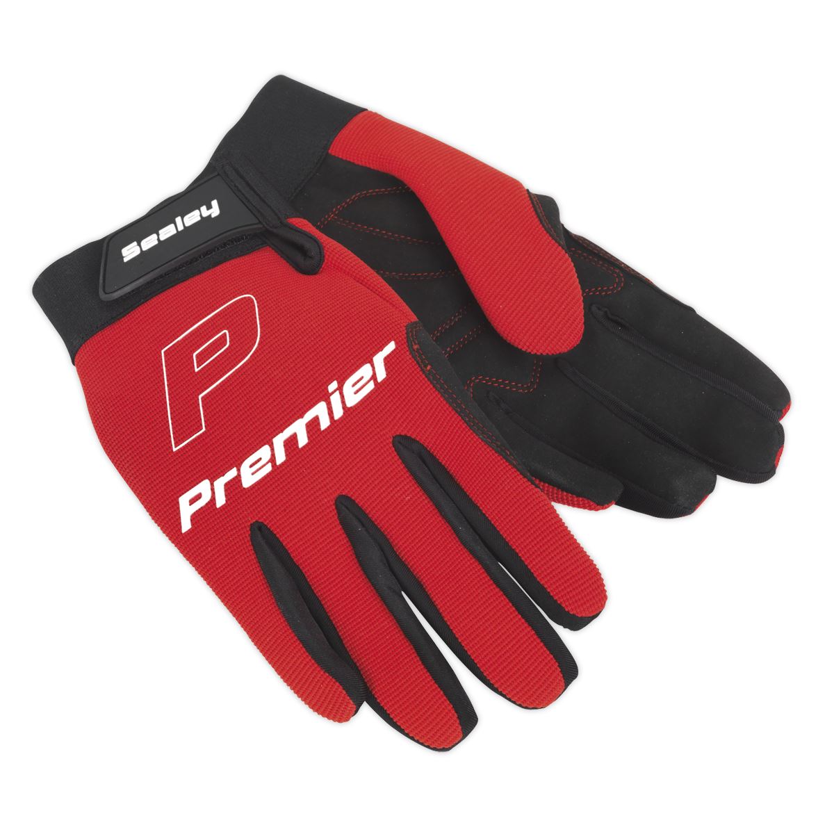 Sealey Mechanic's Gloves Padded Palm Large Pair MG796L
