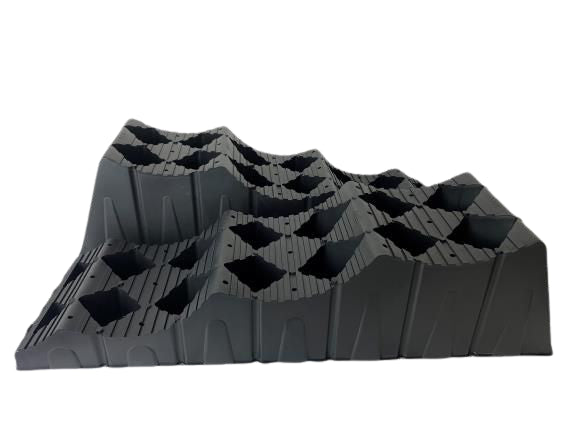 Milenco MGI Maxi T3 Level – Extra-Large 3-Step Caravan & Motorhome Levelling Ramps (High-Grip, 1500kg per Wheel)