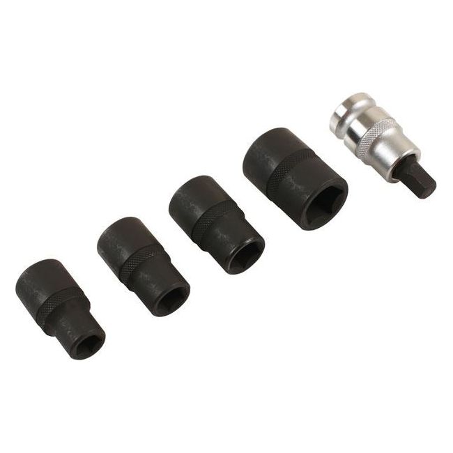 Laser Pentagon Socket & Bit Set 1/2"D 5pc 7811