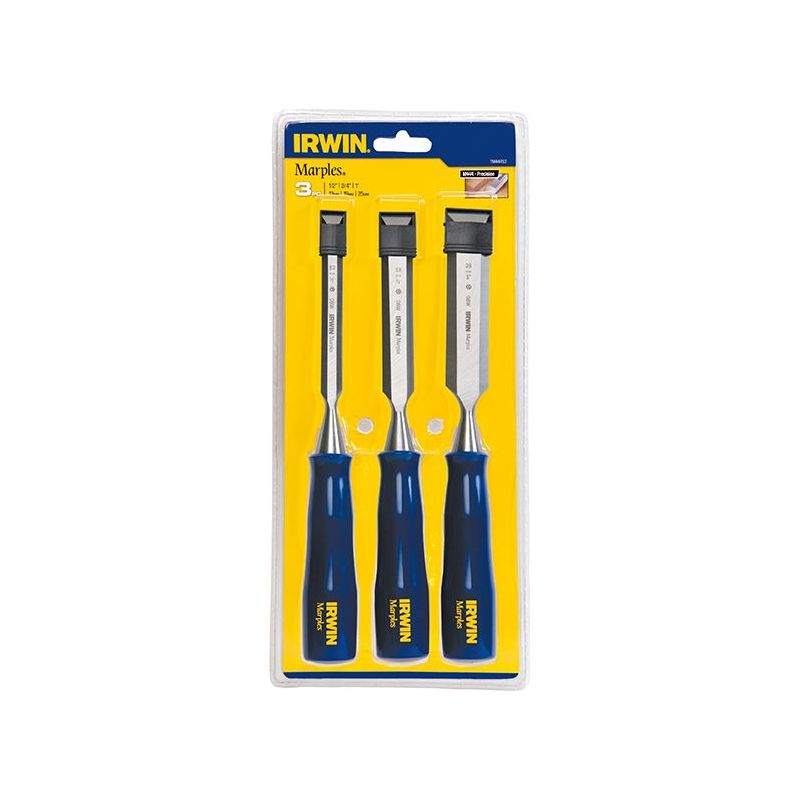 Irwin® Marples® M444 Bevel Edge Chisel Blue Chip Handle Set, 3 Piece