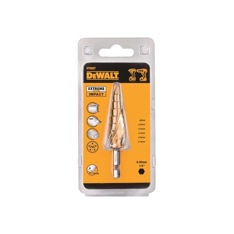 Dewalt Power Tools Extreme Step Drill Bit 8-18mm