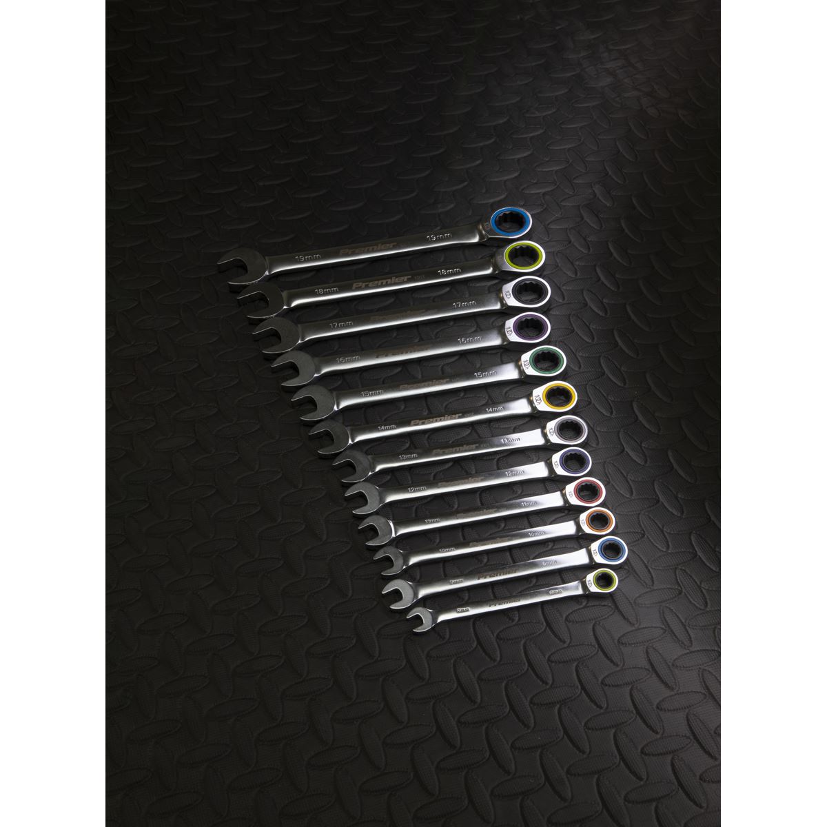 Sealey Premier Platinum Premier Platinum Combination Ratchet Spanner Set 12pc